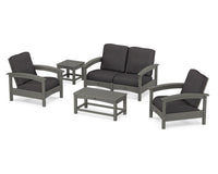 Thumbnail for Trex Rockport Club 6-Piece Deep Seating Conversation Set