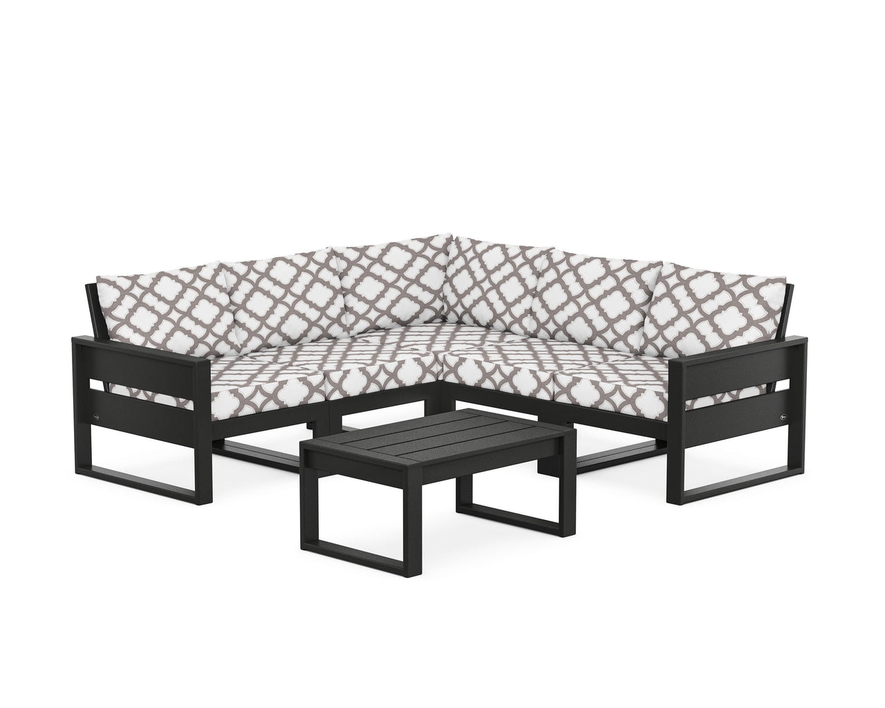 Trex Eastport 6-Piece Deep Seating Sectional + Coffee Table Set
