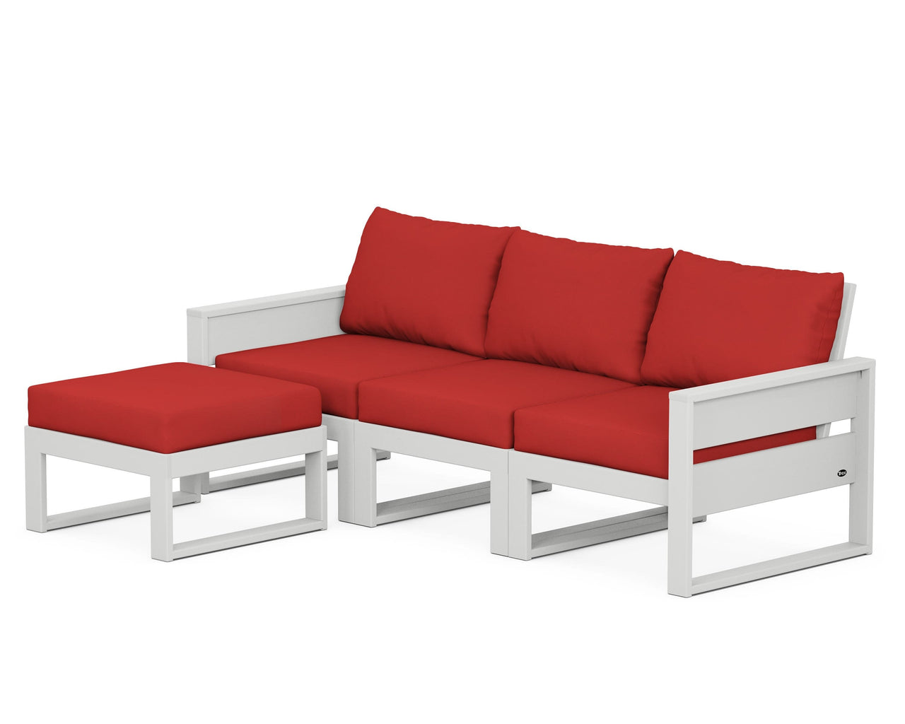 Trex Eastport 4- Piece Sectional with Ottoman