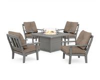 Thumbnail for Trex Cape Cod 5-Piece Deep Seating Set with Fire Pit Table