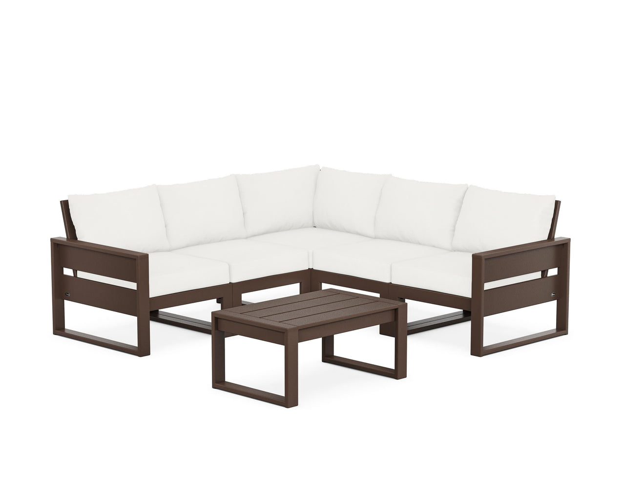 Trex Eastport 6-Piece Deep Seating Sectional + Coffee Table Set