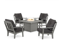 Thumbnail for Trex Cape Cod 5-Piece Deep Seating Set with Fire Pit Table