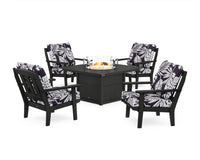 Thumbnail for Trex Cape Cod 5-Piece Deep Seating Set with Fire Pit Table