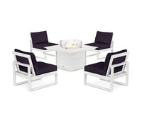 Thumbnail for Trex Eastport Modular 5-Piece Deep Seating Set with Square Fire Pit Table
