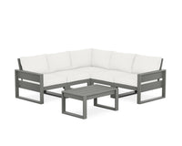 Thumbnail for Trex Eastport 6-Piece Deep Seating Sectional + Coffee Table Set