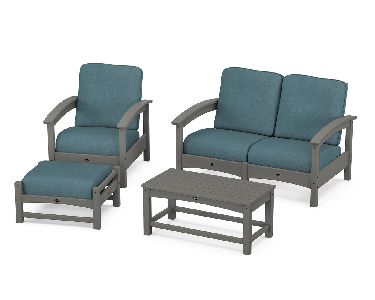 Trex Rockport 4-Piece Deep Seating Conversation Group
