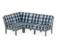 Thumbnail for Trex Yacht Club Modular 4-Piece Deep Seating Set