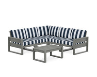 Thumbnail for Trex Eastport 6-Piece Deep Seating Sectional + Coffee Table Set
