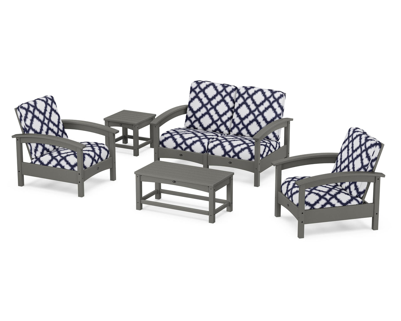 Trex Rockport Club 6-Piece Deep Seating Conversation Set