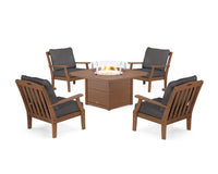 Thumbnail for Trex Yacht Club 5-Piece Deep Seating Set with Fire Pit Table
