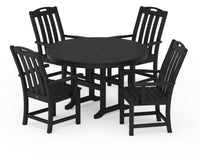 Thumbnail for Trex Yacht Club 5-Piece Round Arm Chair Dining Set