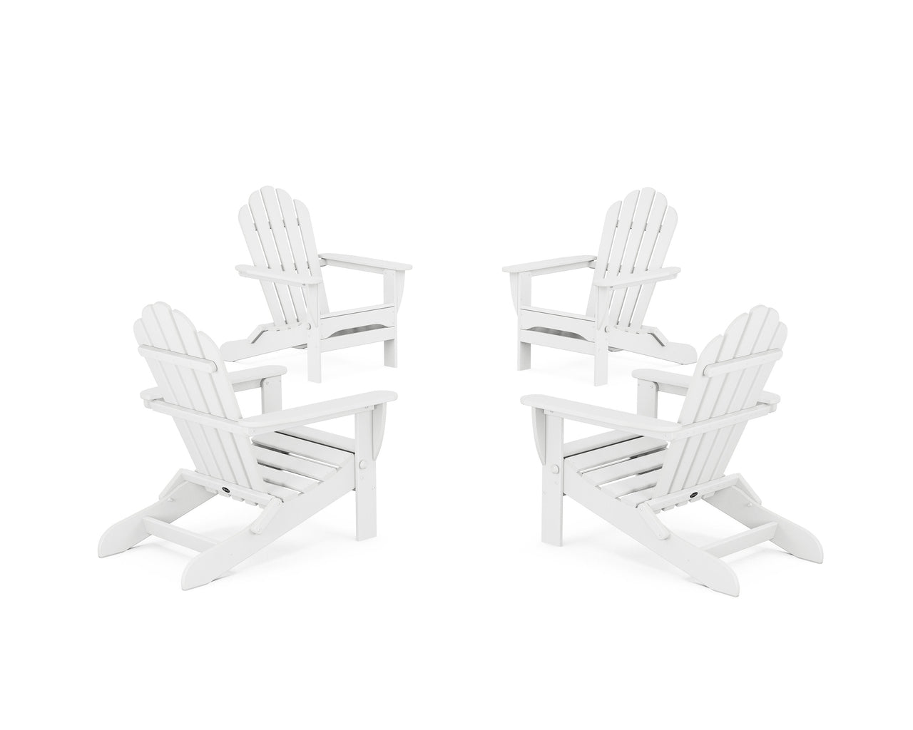 Trex 4-Piece Monterey Bay Folding Adirondack Chair Conversation Set