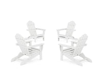 Thumbnail for Trex 4-Piece Monterey Bay Folding Adirondack Chair Conversation Set