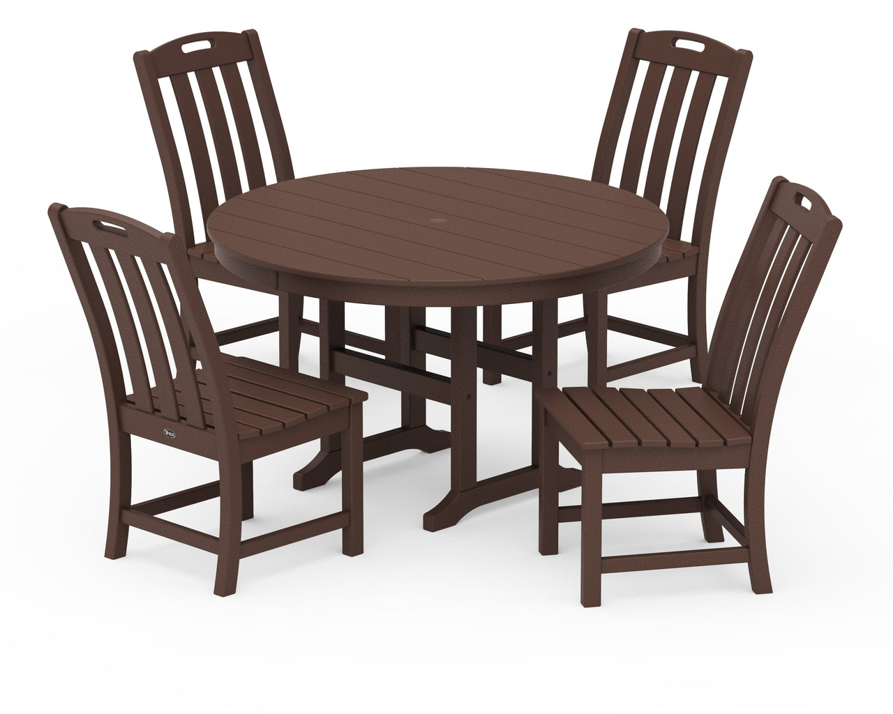 Trex Yacht Club 5-Piece Round Side Chair Dining Set