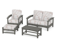 Thumbnail for Trex Rockport 4-Piece Deep Seating Conversation Group