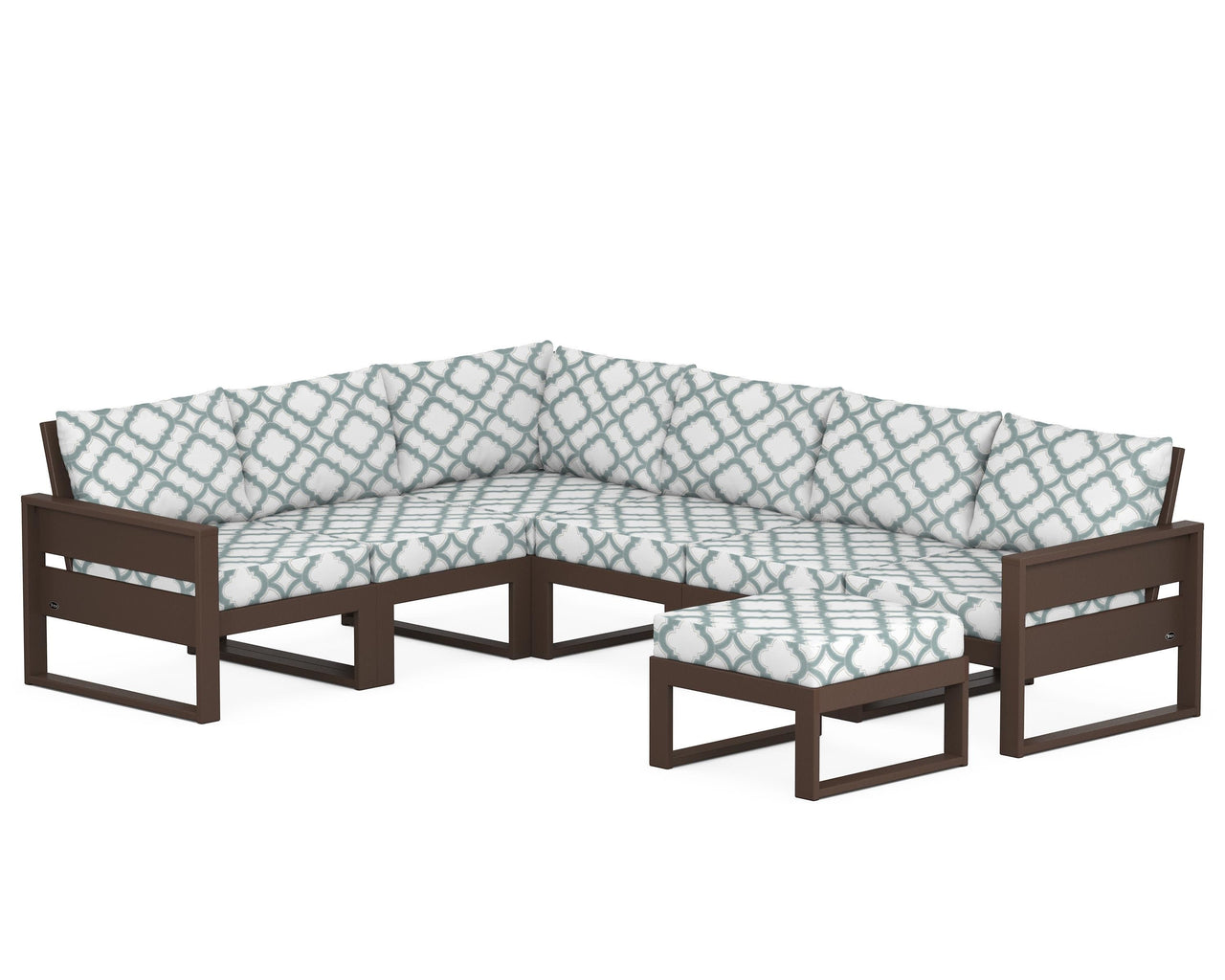 Trex Eastport 6-Piece Sectional with Ottoman