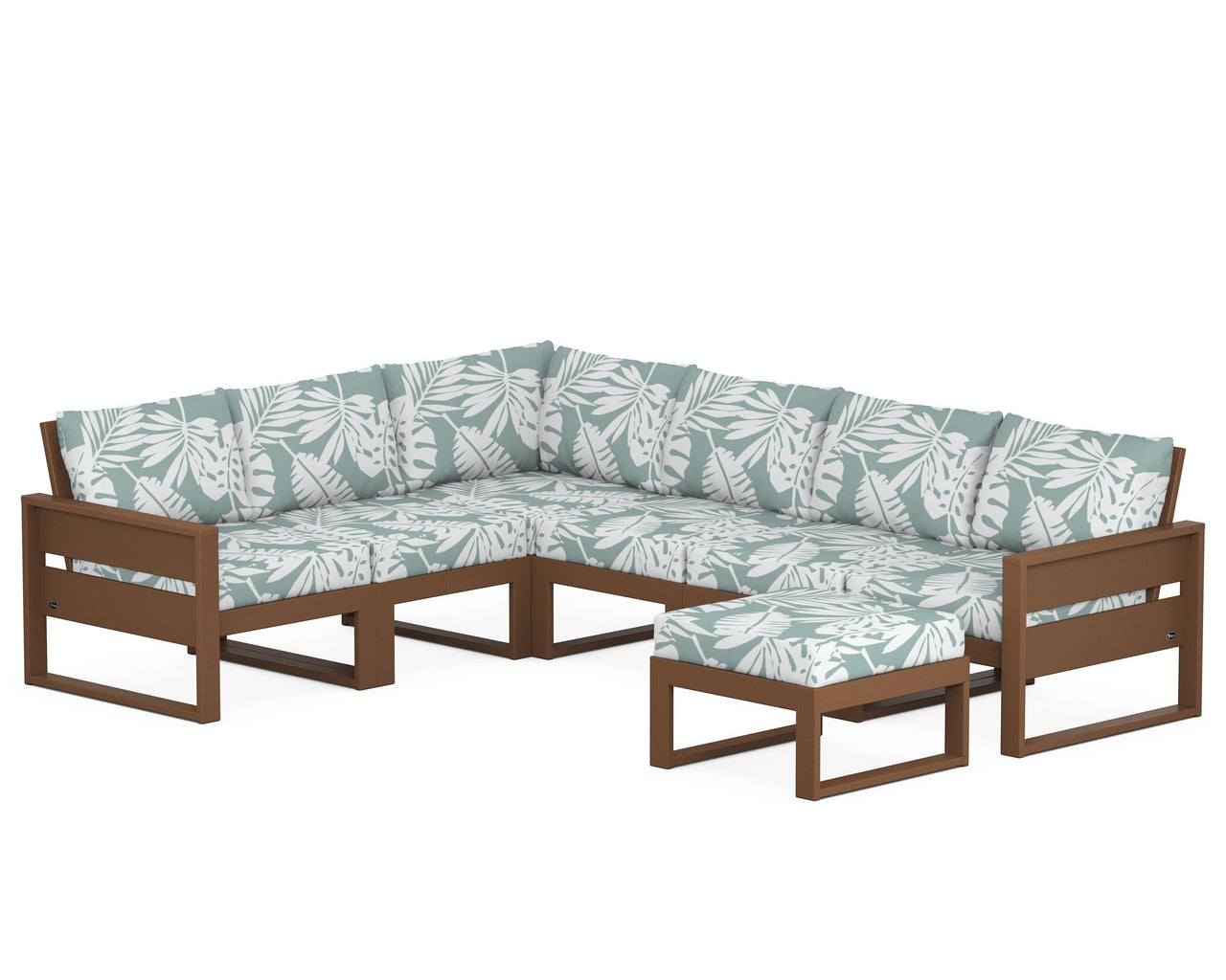 Trex Eastport 6-Piece Sectional with Ottoman