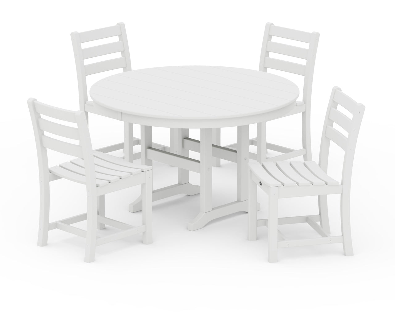 Trex Monterey Bay 5-Piece Round Side Chair Dining Set