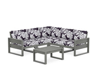 Thumbnail for Trex Eastport 6-Piece Deep Seating Sectional + Coffee Table Set