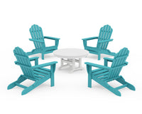 Thumbnail for Trex 5-Piece Monterey Bay Folding Adirondack Chair Conversation Group
