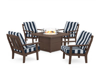 Thumbnail for Trex Cape Cod 5-Piece Deep Seating Set with Fire Pit Table