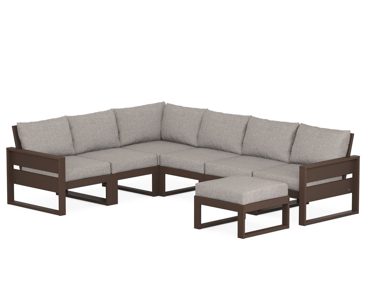 Trex Eastport 6-Piece Sectional with Ottoman