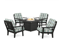 Thumbnail for Trex Cape Cod 5-Piece Deep Seating Set with Fire Pit Table