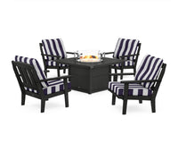 Thumbnail for Trex Cape Cod 5-Piece Deep Seating Set with Fire Pit Table