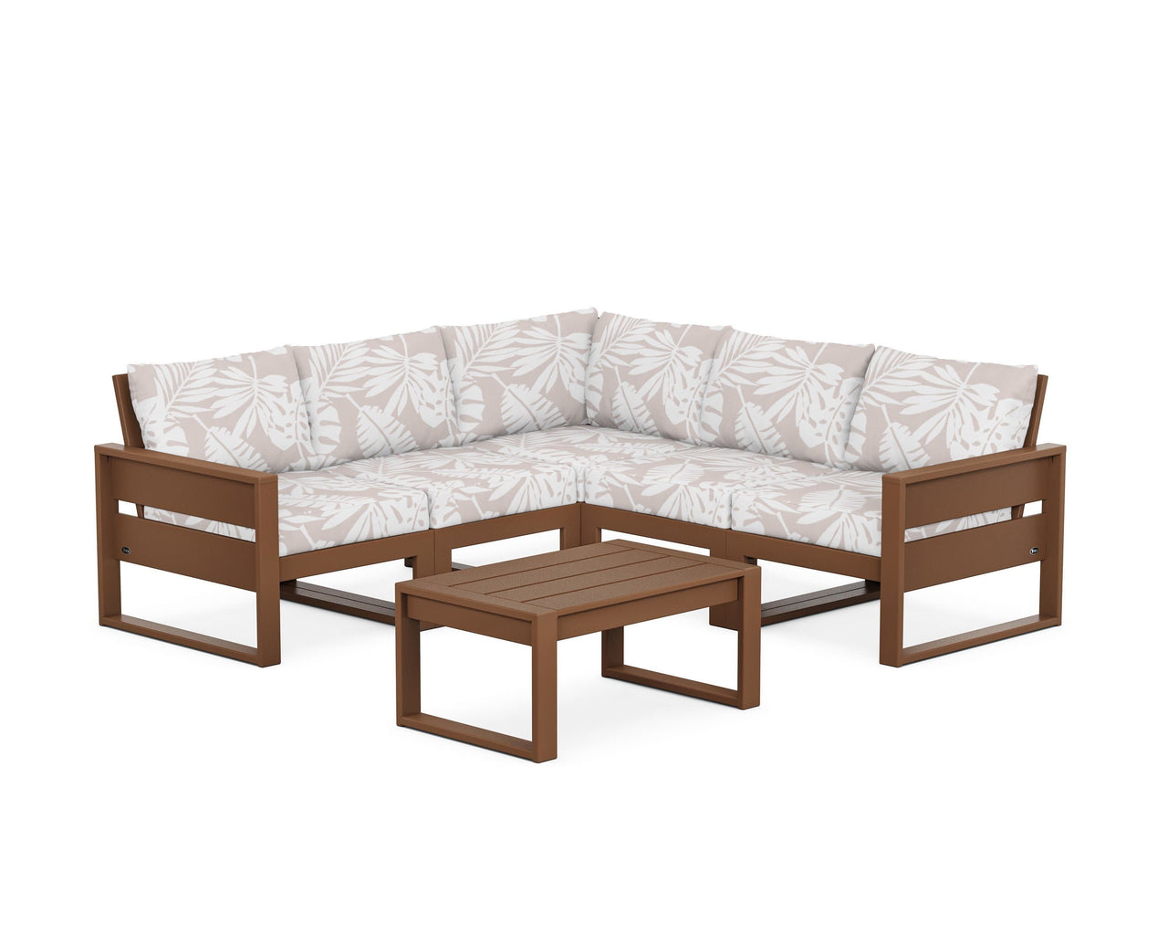 Trex Eastport 6-Piece Deep Seating Sectional + Coffee Table Set