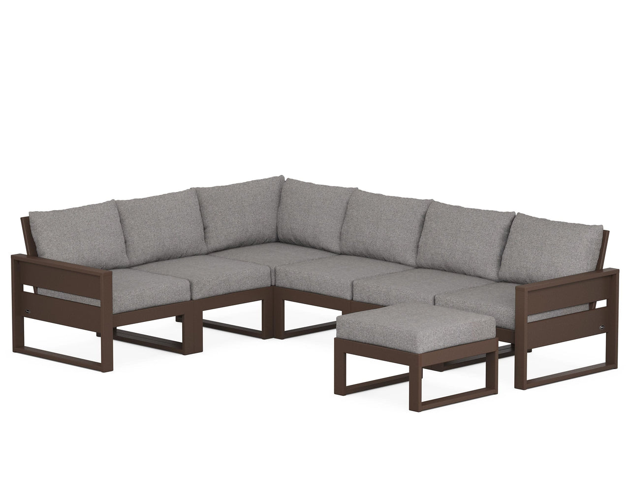 Trex Eastport 6-Piece Sectional with Ottoman