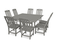 Thumbnail for Trex Yacht Club 9-Piece Farmhouse Trestle Side Chair Dining Set