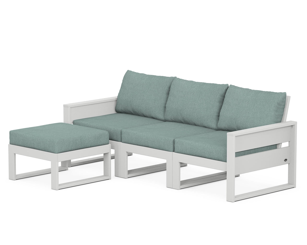 Trex Eastport 4- Piece Sectional with Ottoman
