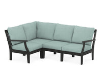 Thumbnail for Trex Yacht Club Modular 4-Piece Deep Seating Set