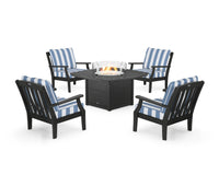Thumbnail for Trex Yacht Club 5-Piece Deep Seating Set with Fire Pit Table