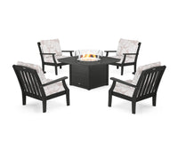 Thumbnail for Trex Yacht Club 5-Piece Deep Seating Set with Fire Pit Table