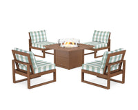 Thumbnail for Trex Eastport Modular 5-Piece Deep Seating Set with Square Fire Pit Table