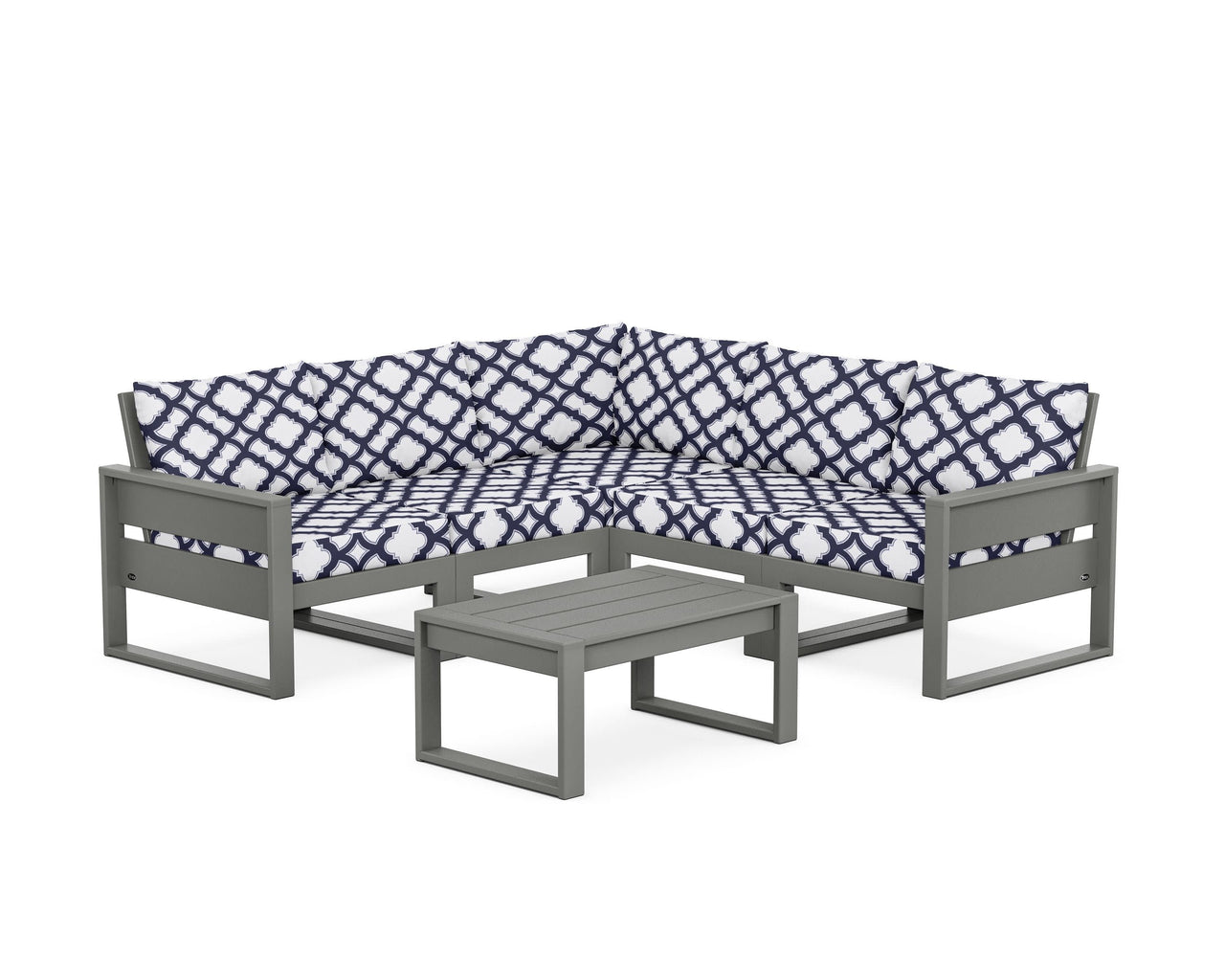 Trex Eastport 6-Piece Deep Seating Sectional + Coffee Table Set