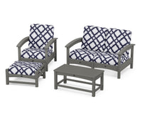 Thumbnail for Trex Rockport 4-Piece Deep Seating Conversation Group