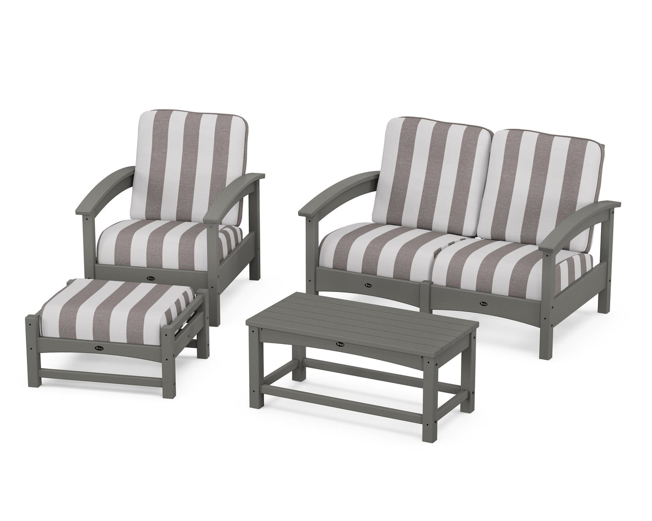 Trex Rockport 4-Piece Deep Seating Conversation Group