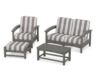 Thumbnail for Trex Rockport 4-Piece Deep Seating Conversation Group