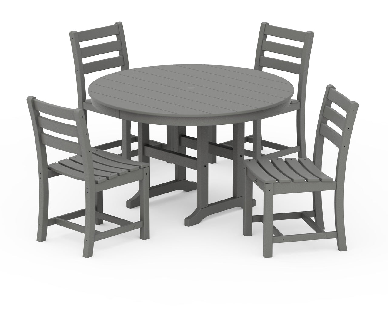 Trex Monterey Bay 5-Piece Round Side Chair Dining Set