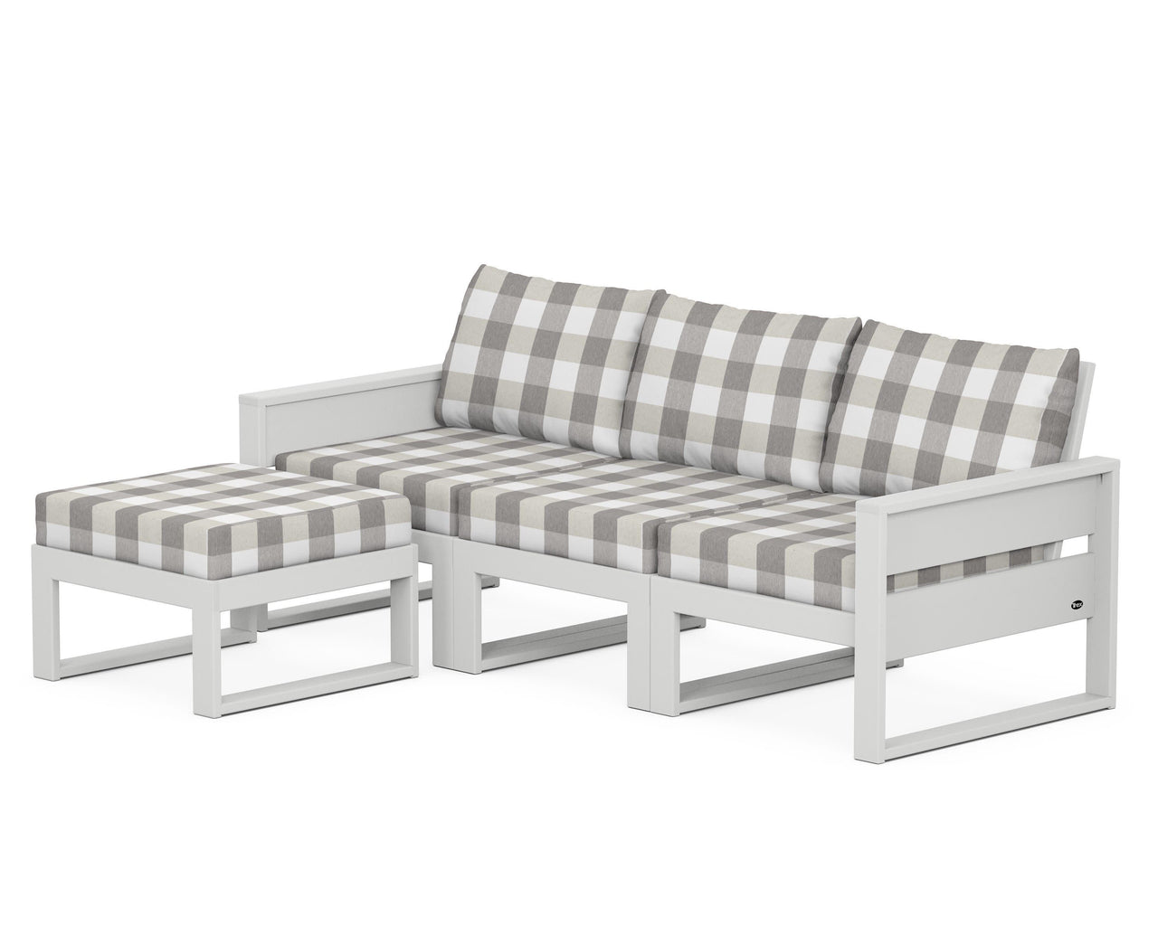 Trex Eastport 4- Piece Sectional with Ottoman