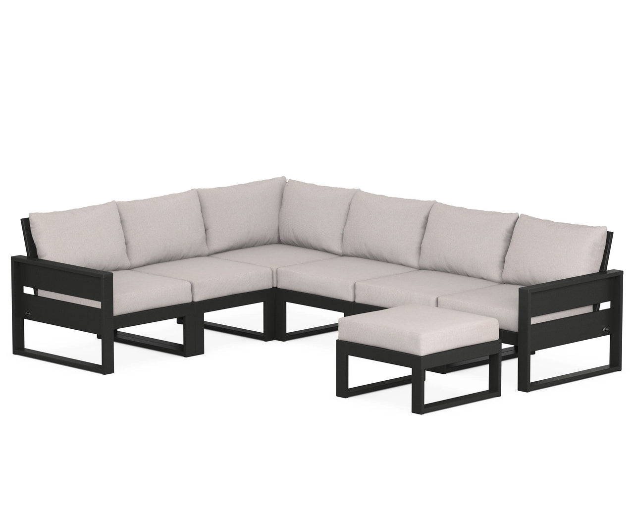 Trex Eastport 6-Piece Sectional with Ottoman