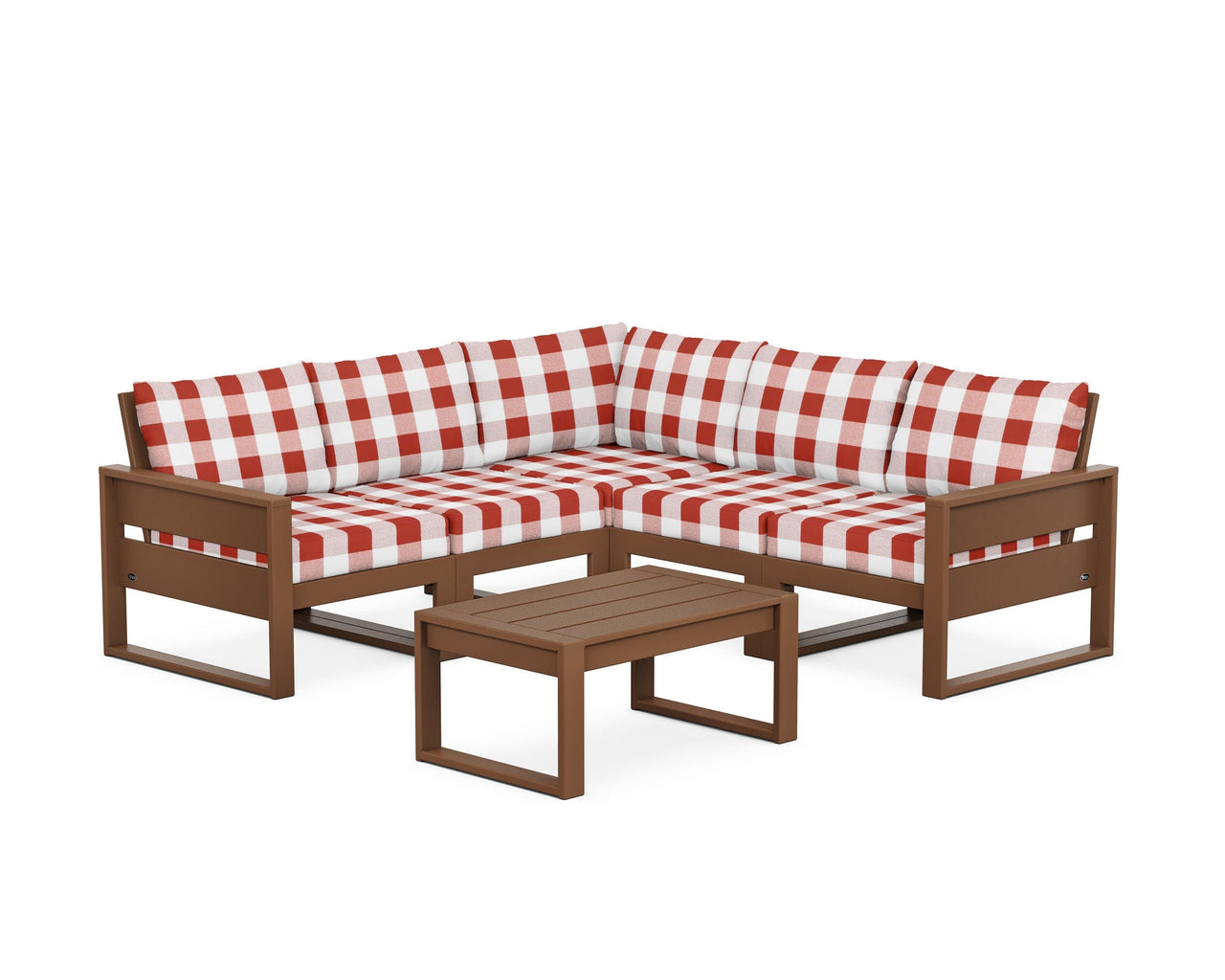 Trex Eastport 6-Piece Deep Seating Sectional + Coffee Table Set