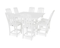Thumbnail for Trex Yacht Club 9-Piece Farmhouse Trestle Side Chair Counter Set
