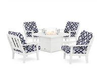 Thumbnail for Trex Cape Cod 5-Piece Deep Seating Set with Fire Pit Table