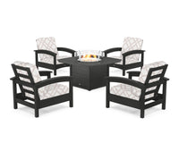 Thumbnail for Trex Rockport 5-Piece Deep Seating Set with Yacht Club Fire Pit Table