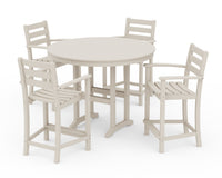Thumbnail for Trex Monterey Bay 5-Piece Arm Chair Counter Set - Sand Castle