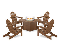 Thumbnail for Trex Cape Cod Adirondack 5-Piece Set with Yacht Club Fire Pit Table