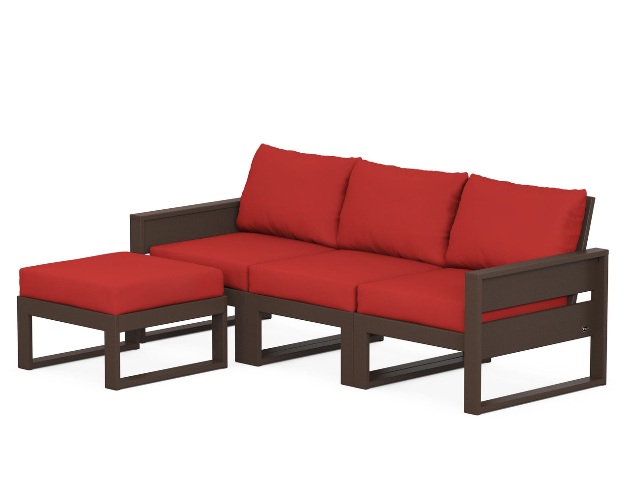 Trex Eastport 4- Piece Sectional with Ottoman